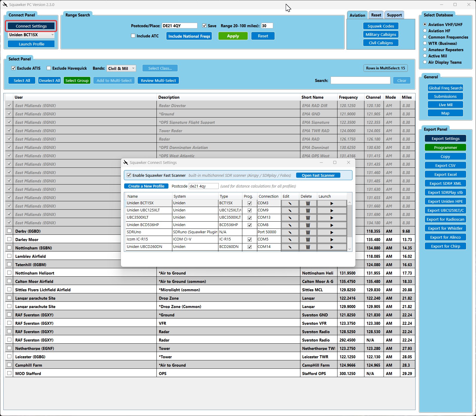 Creating a Connection Profile – UKAFG Aviation, Ham, Business and ...